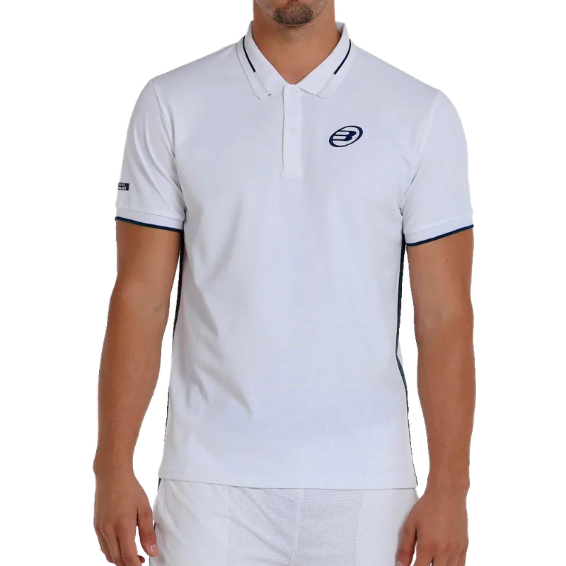 Bullpadel Polo Bullpadel Leiro 25V Bianco Uomo