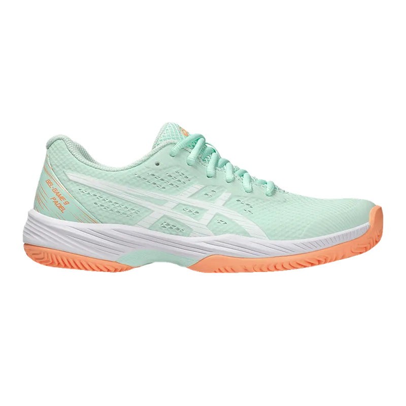 Asics Gel Game 9 Padel Mint/White W Scarpe da padel FW24 Donna Suola Clay