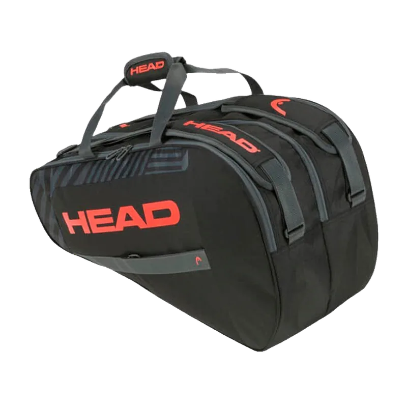 (2023) Head BASE Padel Bag M Borsa da Padel Nero/Rosso