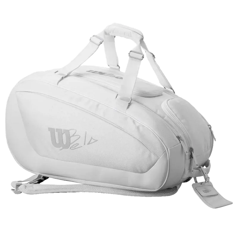 (2025) Wilson Bela Super Tour Borsa da padel Fernando Belasteguin Bianco