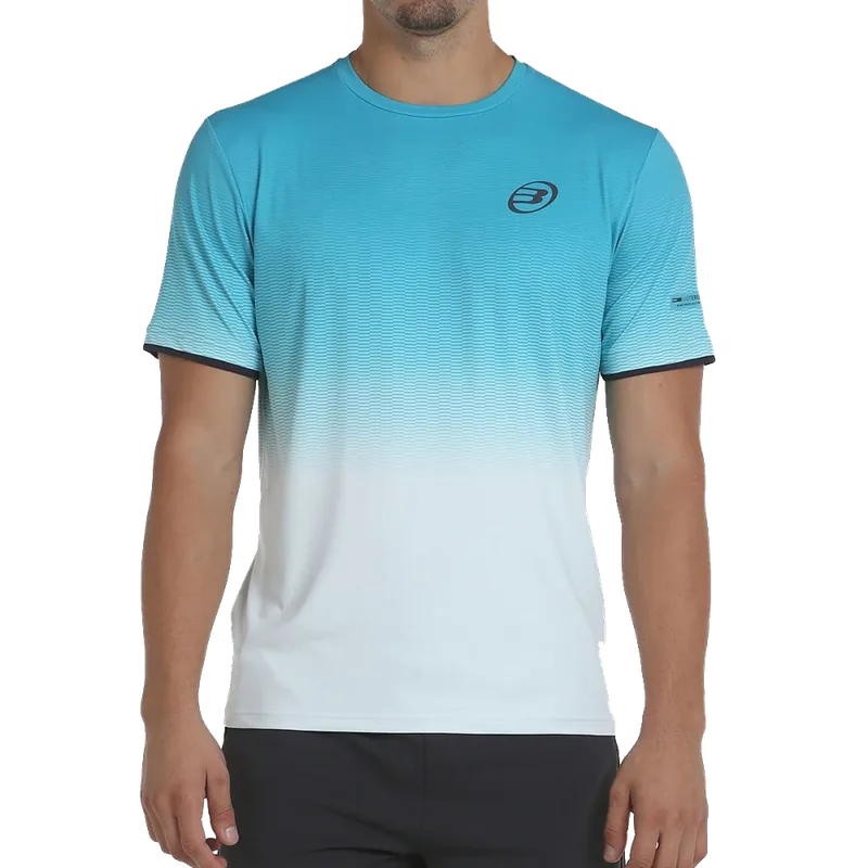Bullpadel Maglietta Padel Bullpadel Merga Blu Turchese Uomo
