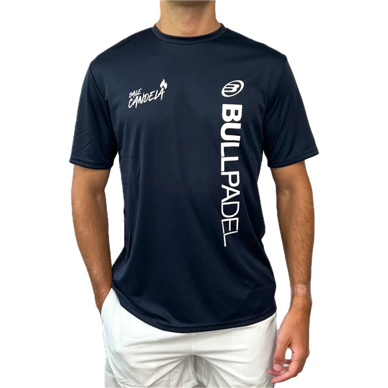 Bullpadel Maglietta Padel Bullpadel Dale Candela PM Blu Scuro Uomo FW24