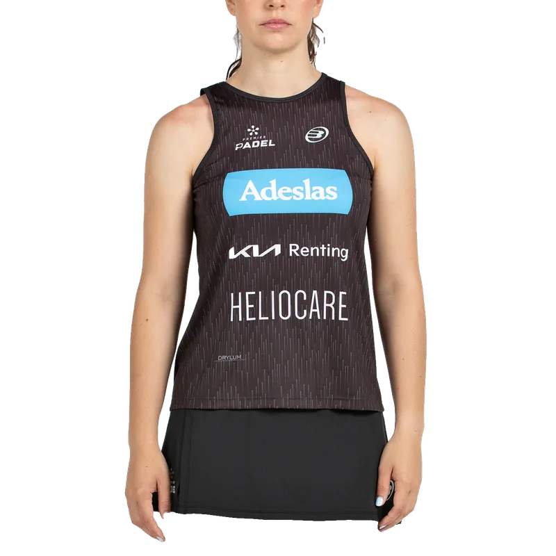Bullpadel Maglietta Padel Bullpadel Abure Nera FW25 Gemma Triay Donna