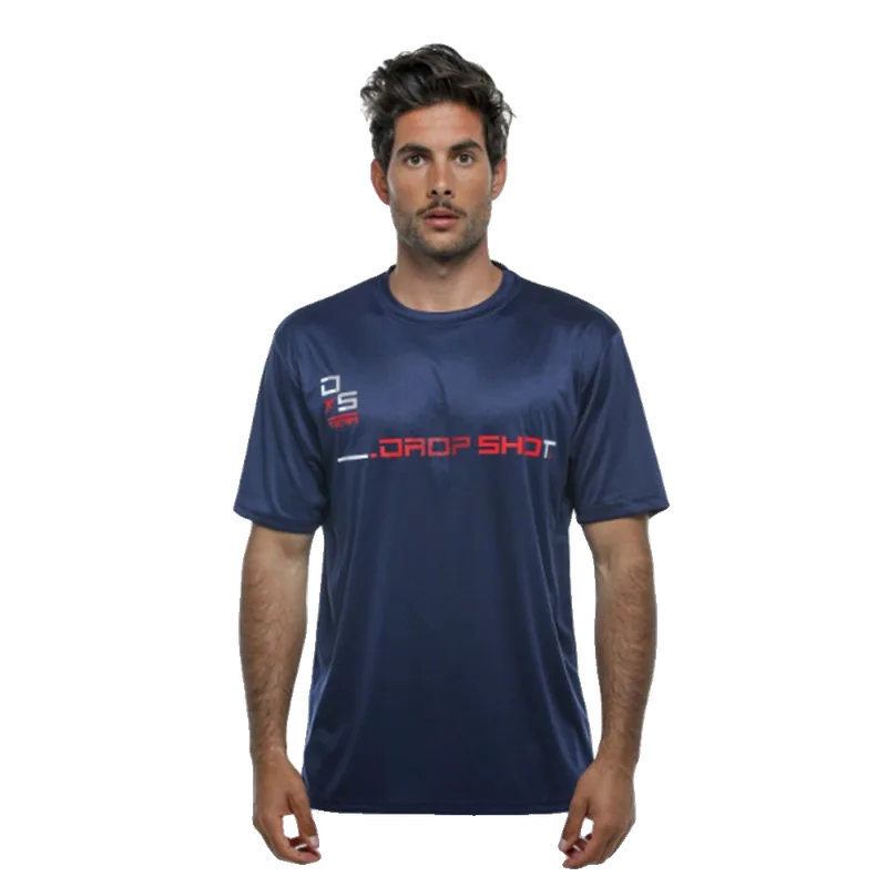 (2024) Drop Shot Team 19 Uomo Maglietta da Padel Blu/Rosso