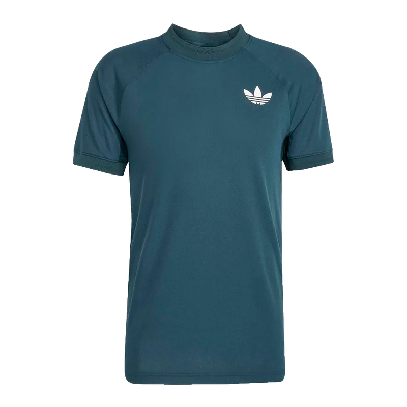 Adidas Maglietta Padel Adidas London FLFT Verde Scuro FW25 Uomo