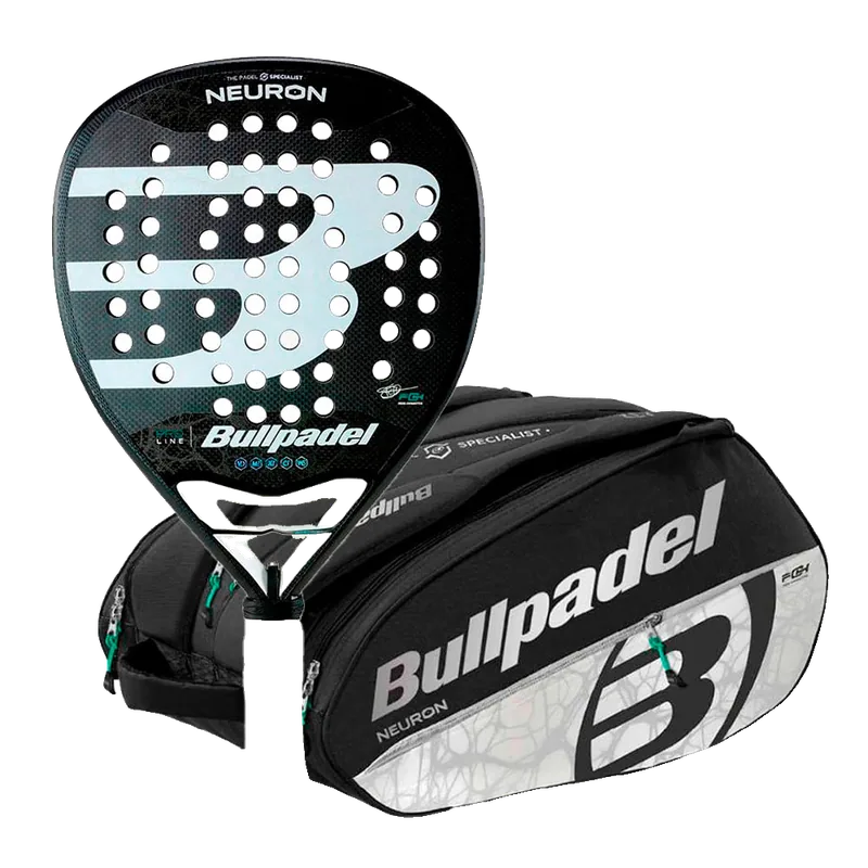 Racchetta BULLPADEL NEURON 2024 CHINGOTTO + Borsa per racchetta BULLPADEL BPP-24020 NEURON 2024 nera FEDE CHINGOTTO