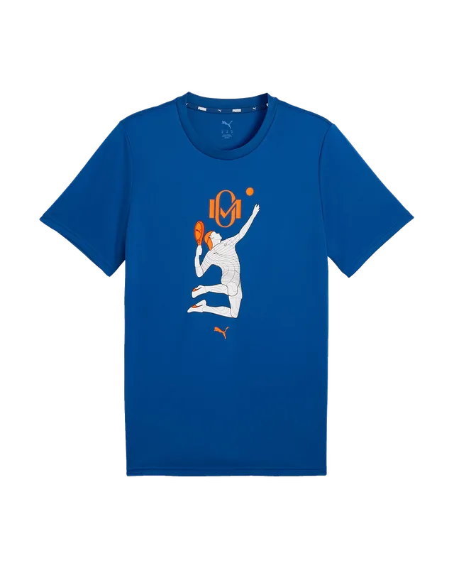 Puma Individual Padel Momo M - T-shirt Tennis - Uomo - Blu